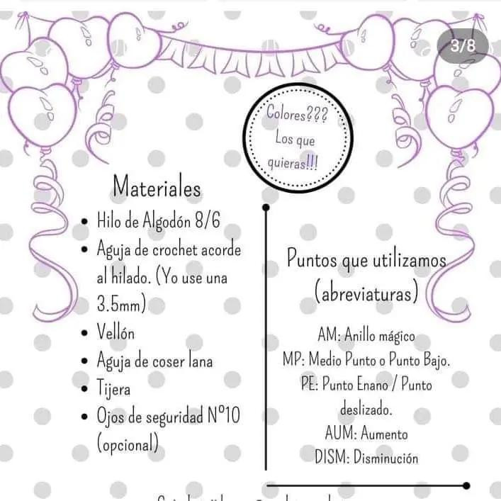 Guía de tejido Pastel de Cumpleaños arcoíris