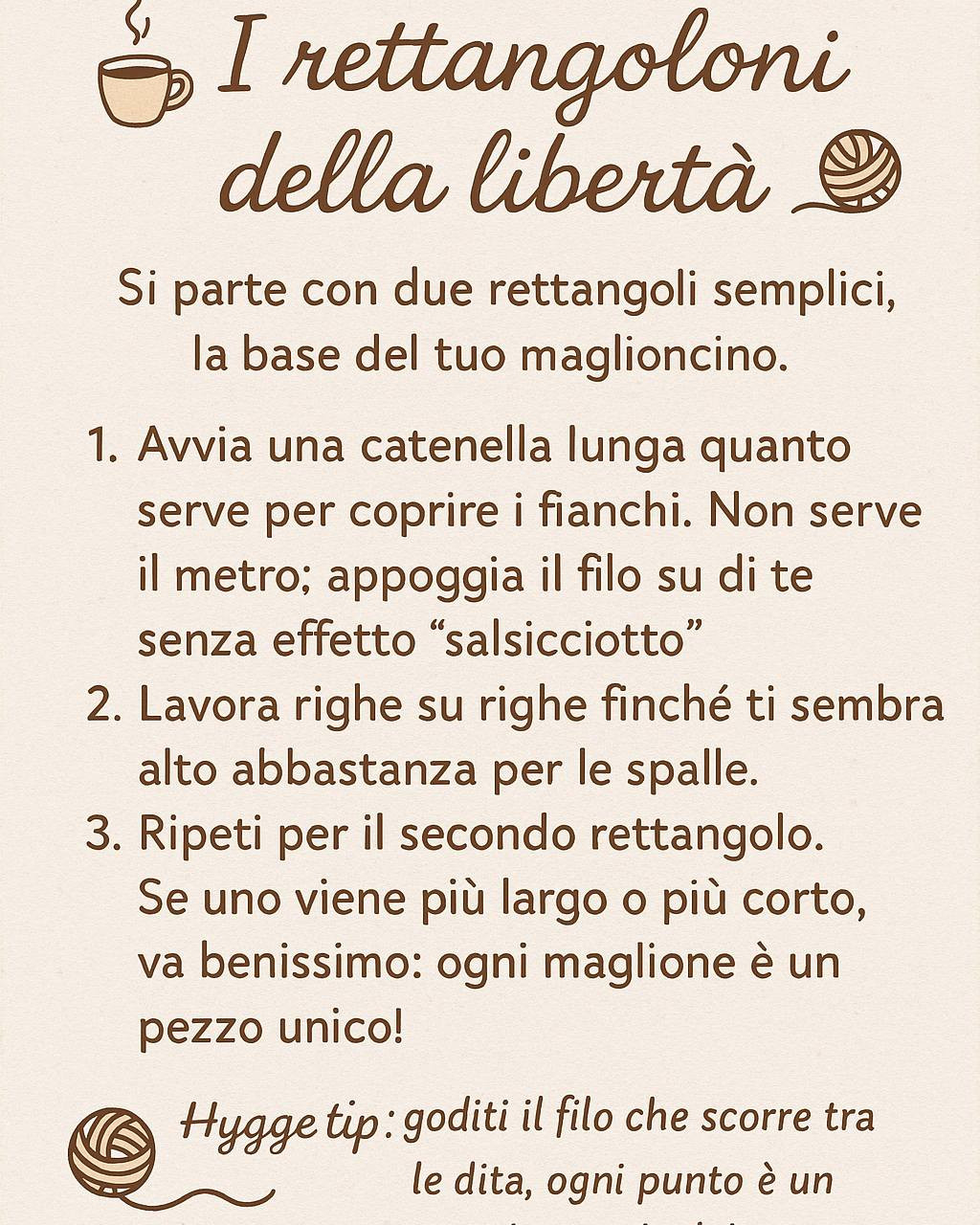 Guida ai maglioncini di Verù: istruzioni per creare un poncho semplice e accogliente con tecniche crochet base