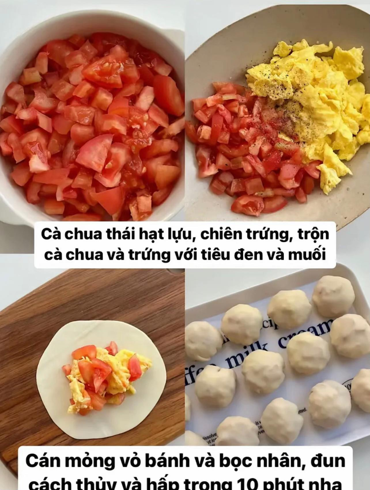 Há cảo trứng cà chua: Cách làm món ăn sáng nhanh gọn, bổ dưỡng và dễ thương cho cả gia đình