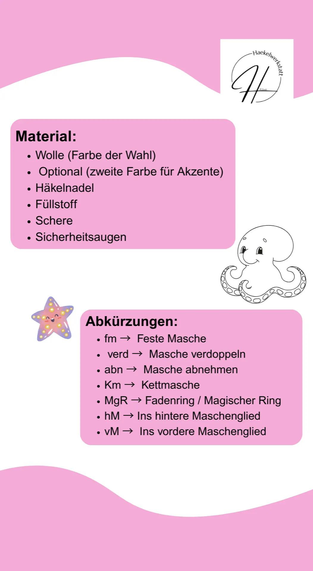 Häkelanleitung: Süßer Amigurumi Oktopus - Kostenlose Anleitung
