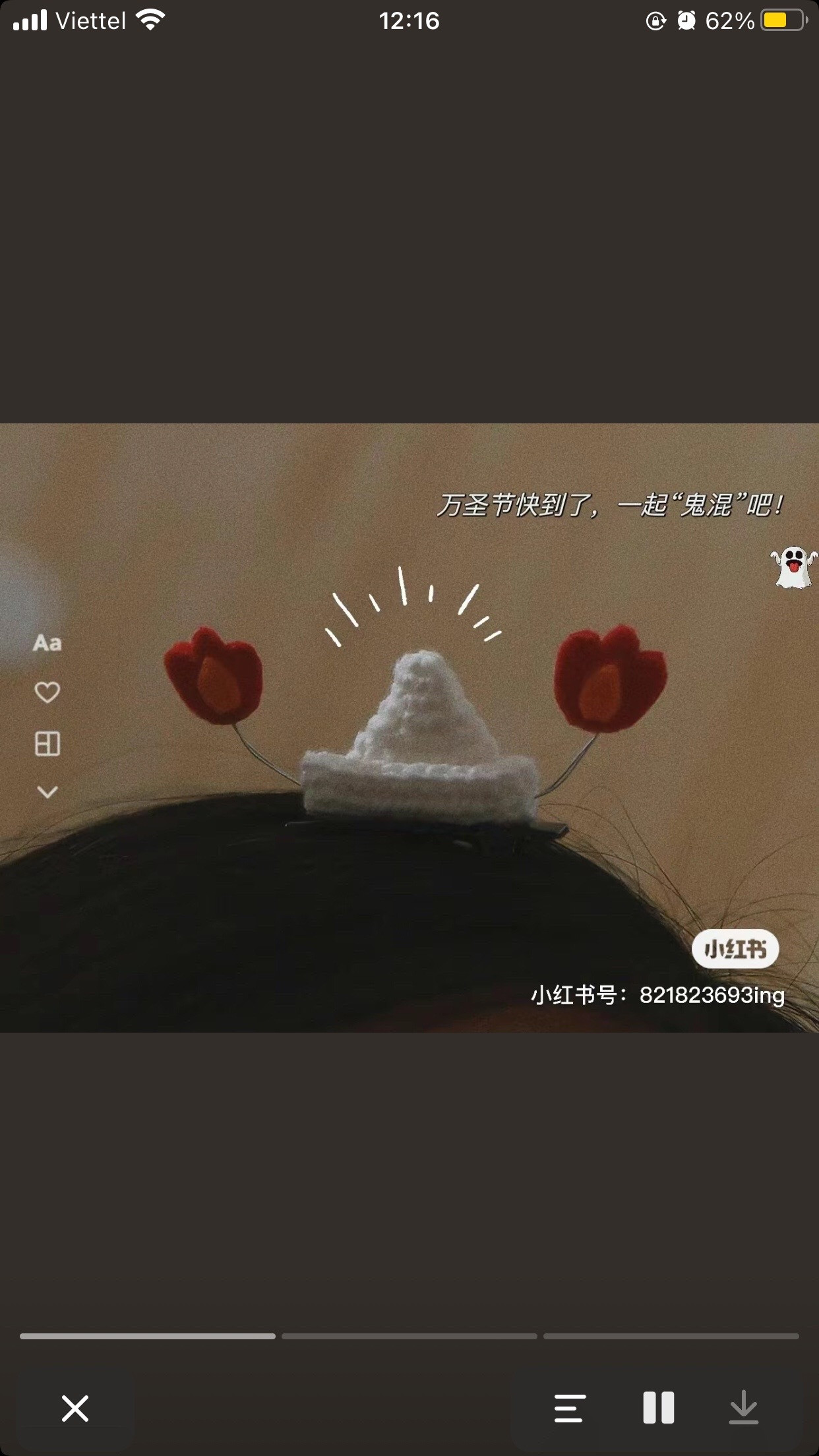 Halloween Ghost Hair Clip Crochet Pattern Tutorial