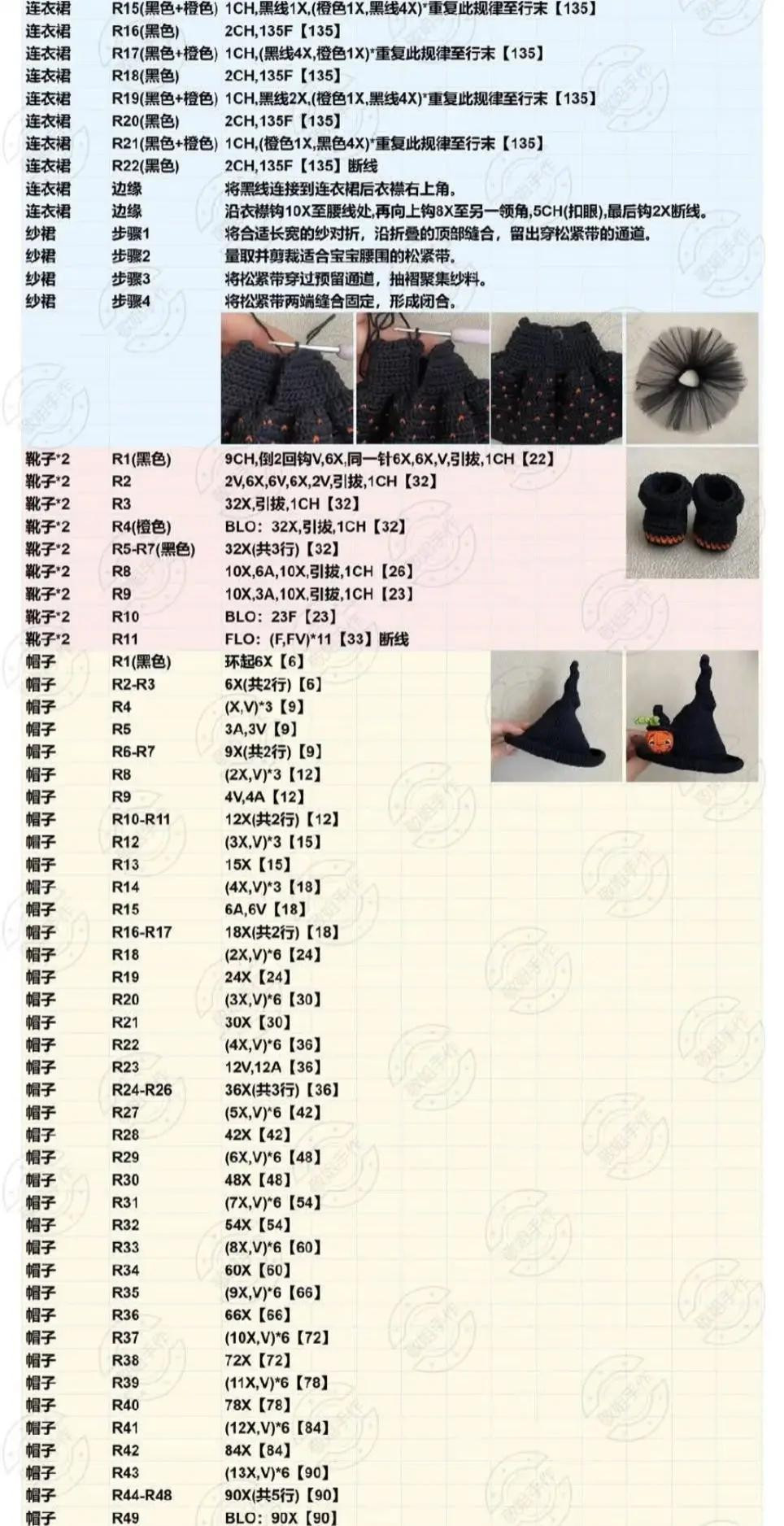 Halloween Witch Amigurumi Crochet Pattern Tutorial