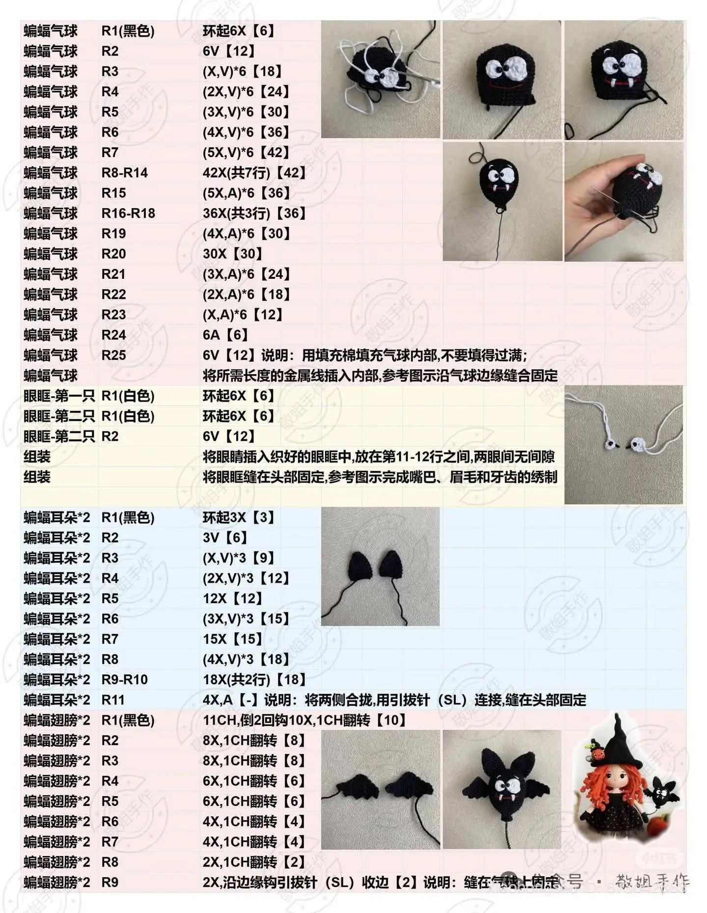 Halloween Witch Amigurumi Crochet Pattern Tutorial