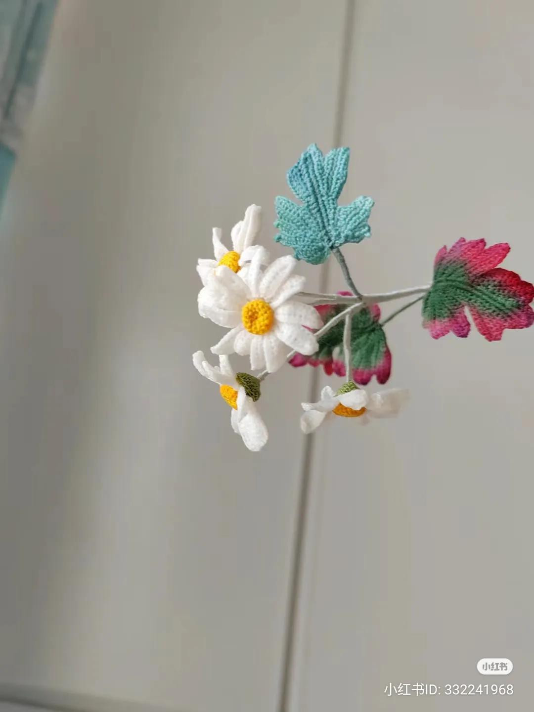 Handmade Crochet Daisy Flower Pattern Chart