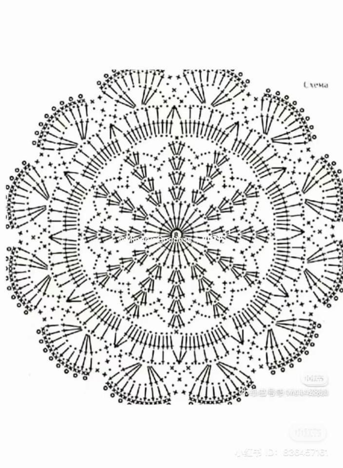 Handmade Crochet Fans with Mandala Patterns and Bead Embellishments