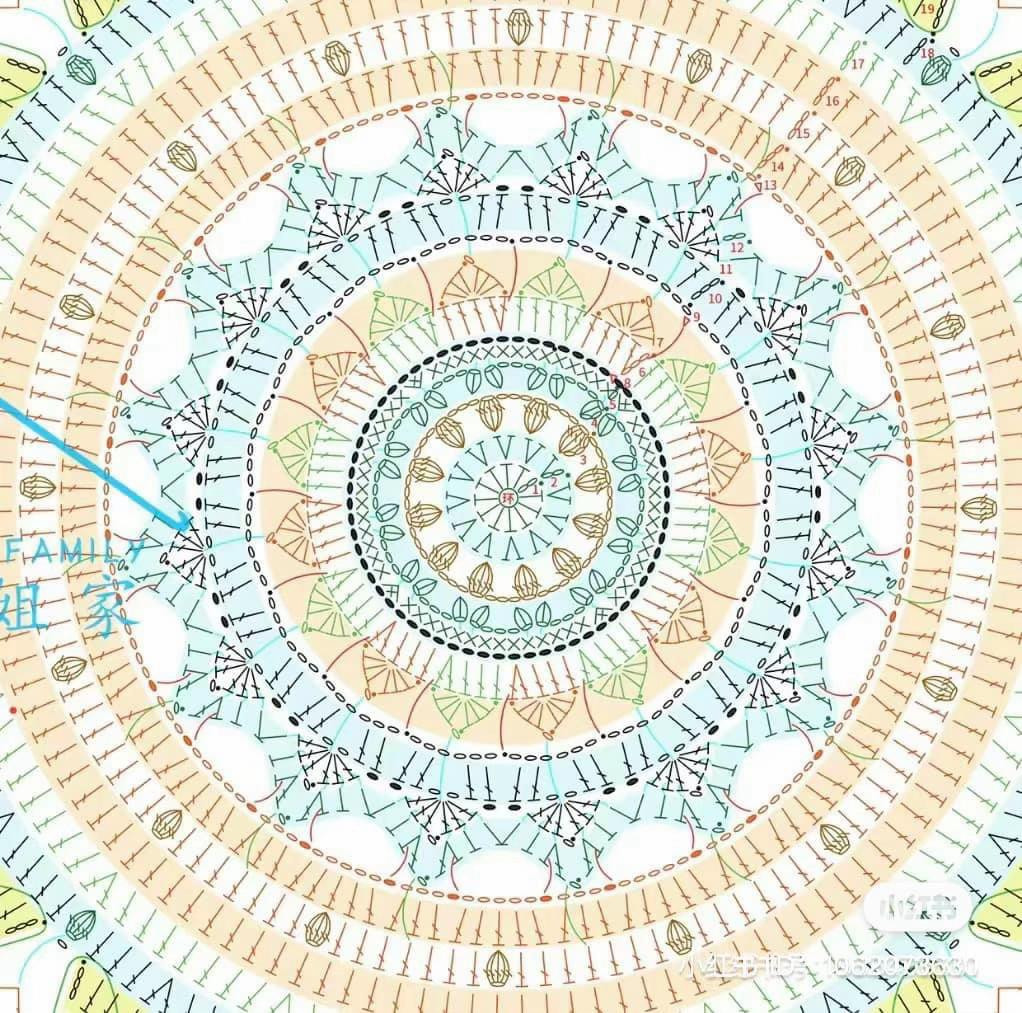 Handmade Crochet Fans with Mandala Patterns and Bead Embellishments