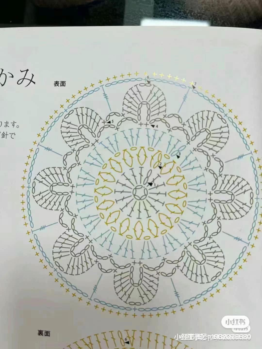 Handmade Crochet Fans with Mandala Patterns and Bead Embellishments