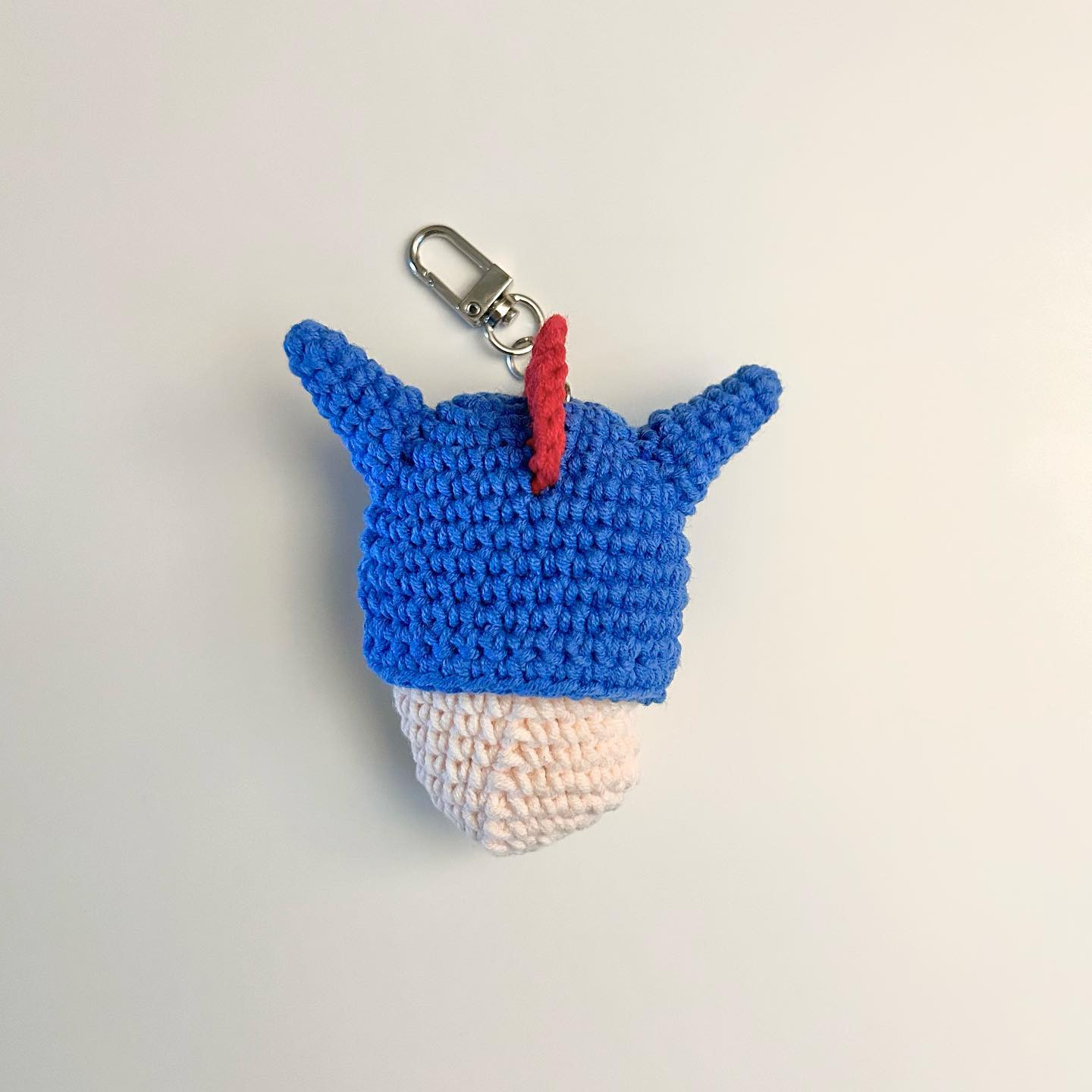 Handmade Crochet Pattern for Shin-chan Action Kamen Amigurumi Keychain