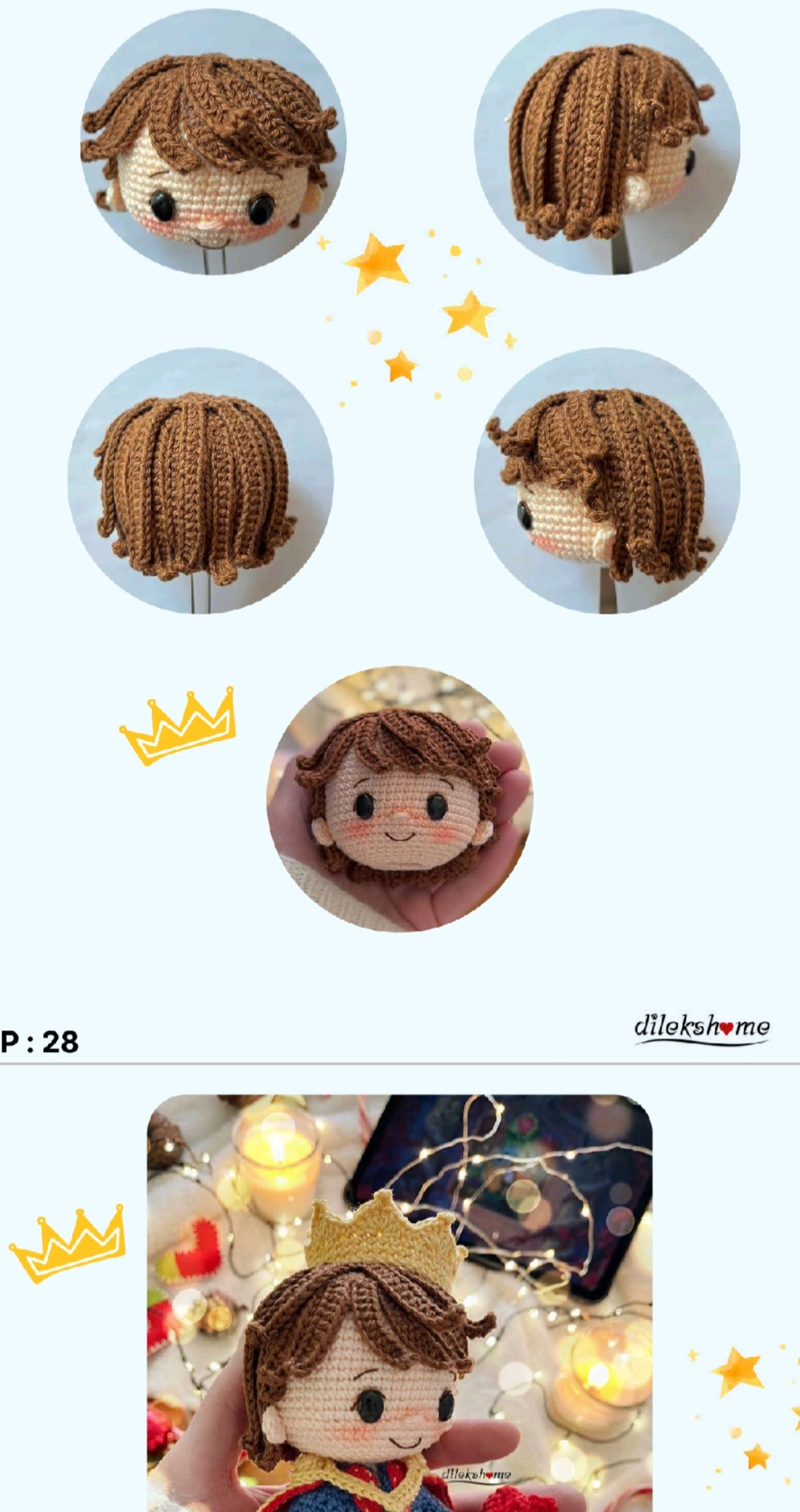 Handsome Prince Amigurumi Crochet Pattern Tutorial