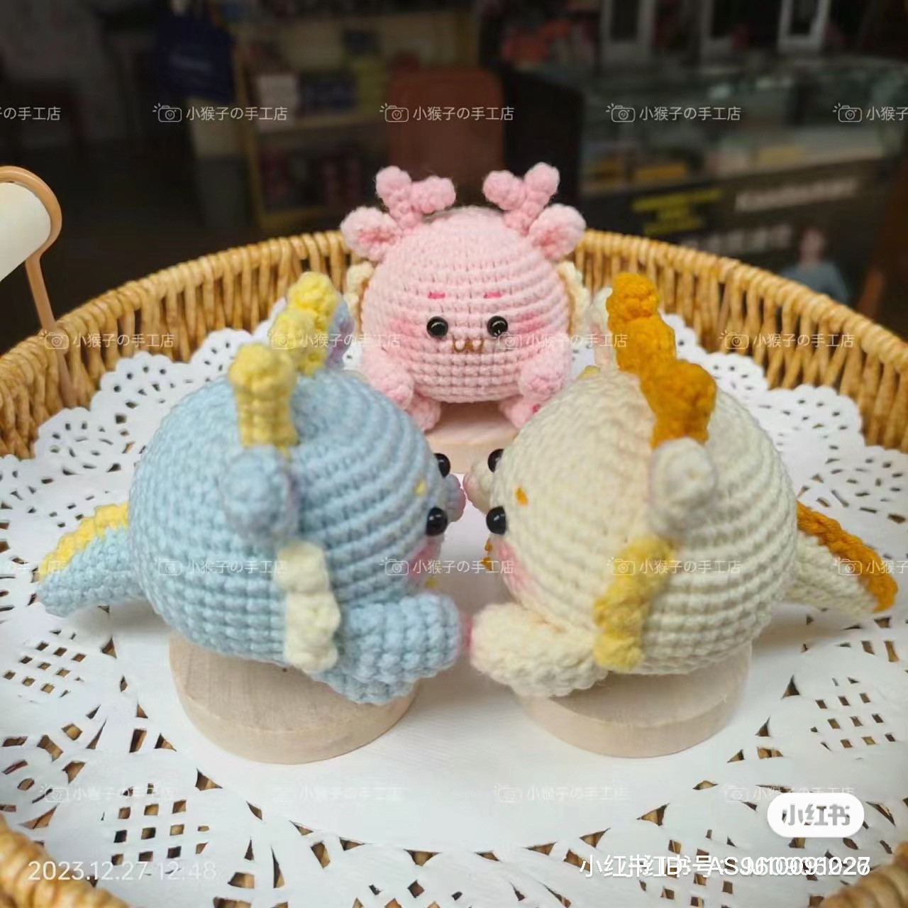 Handwritten Amigurumi Chubby Dragon Crochet Pattern Chart