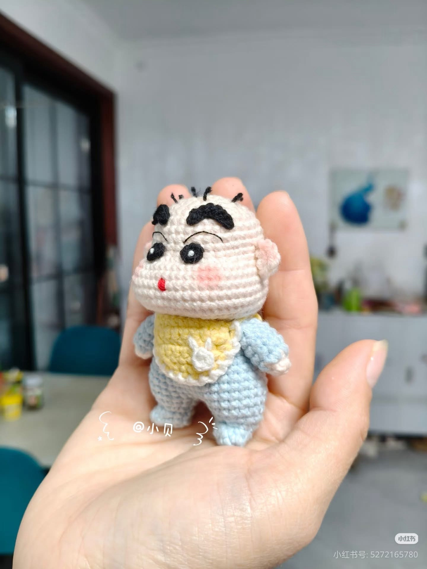 Handwritten Crochet Chart for Crayon Shin-chan Baby Doll