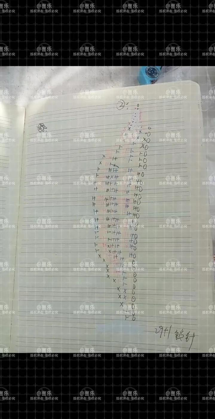 Handwritten Crochet Chart for Pink Lotus Flower Petals