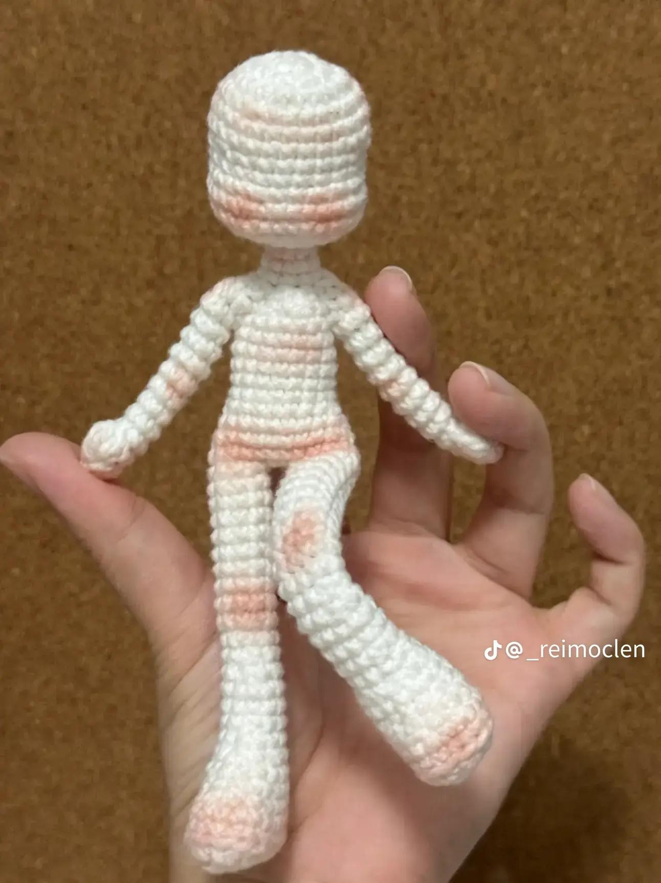 Handwritten Crochet Pattern Chart for Demon Slayer Amigurumi Dolls