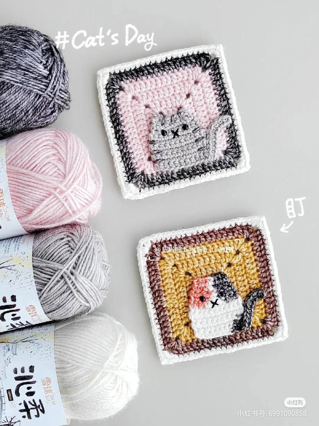 Handwritten Crochet Pattern Chart for Red and White Double Happiness Wedding Pillow with Heart Design