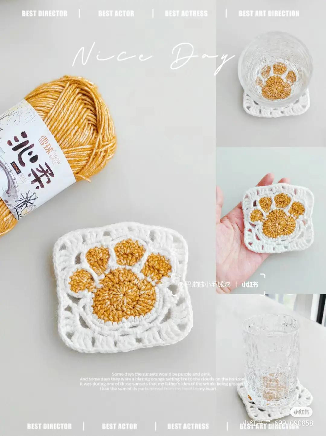 Handwritten Crochet Pattern Chart for Red and White Double Happiness Wedding Pillow with Heart Design