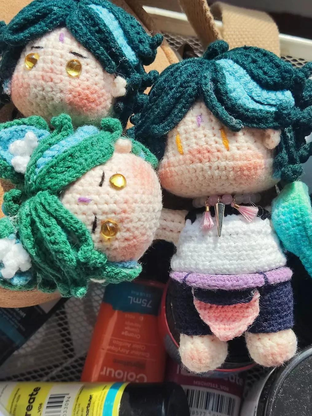 Handwritten Crochet Pattern Chart for Xiao Genshin Impact Doll