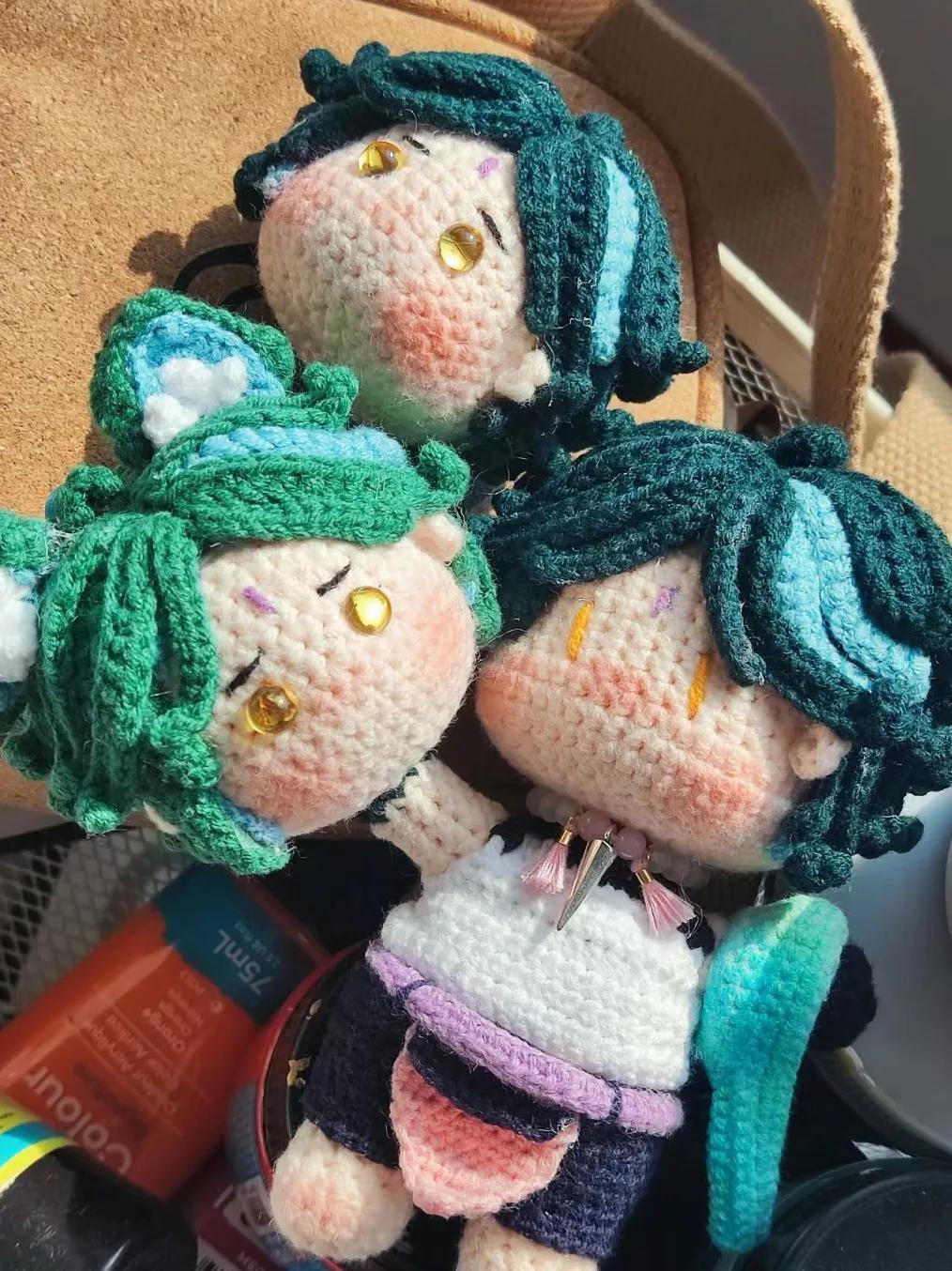 Handwritten Crochet Pattern Chart for Xiao Genshin Impact Doll