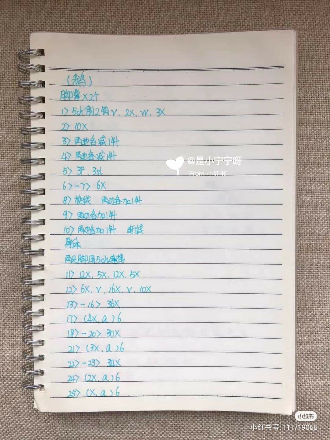 Handwritten Crochet Pattern for Cute Amigurumi Geese with Sweaters