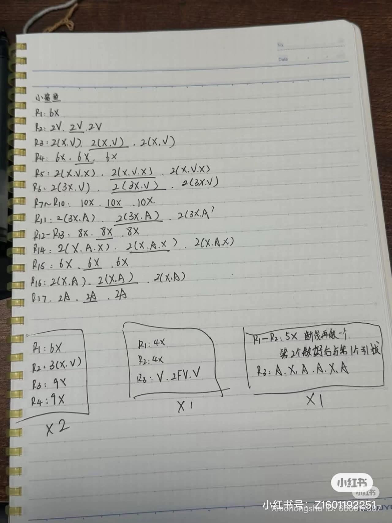 Handwritten Crochet Pattern for Cute Blue Fish Amigurumi Keychain