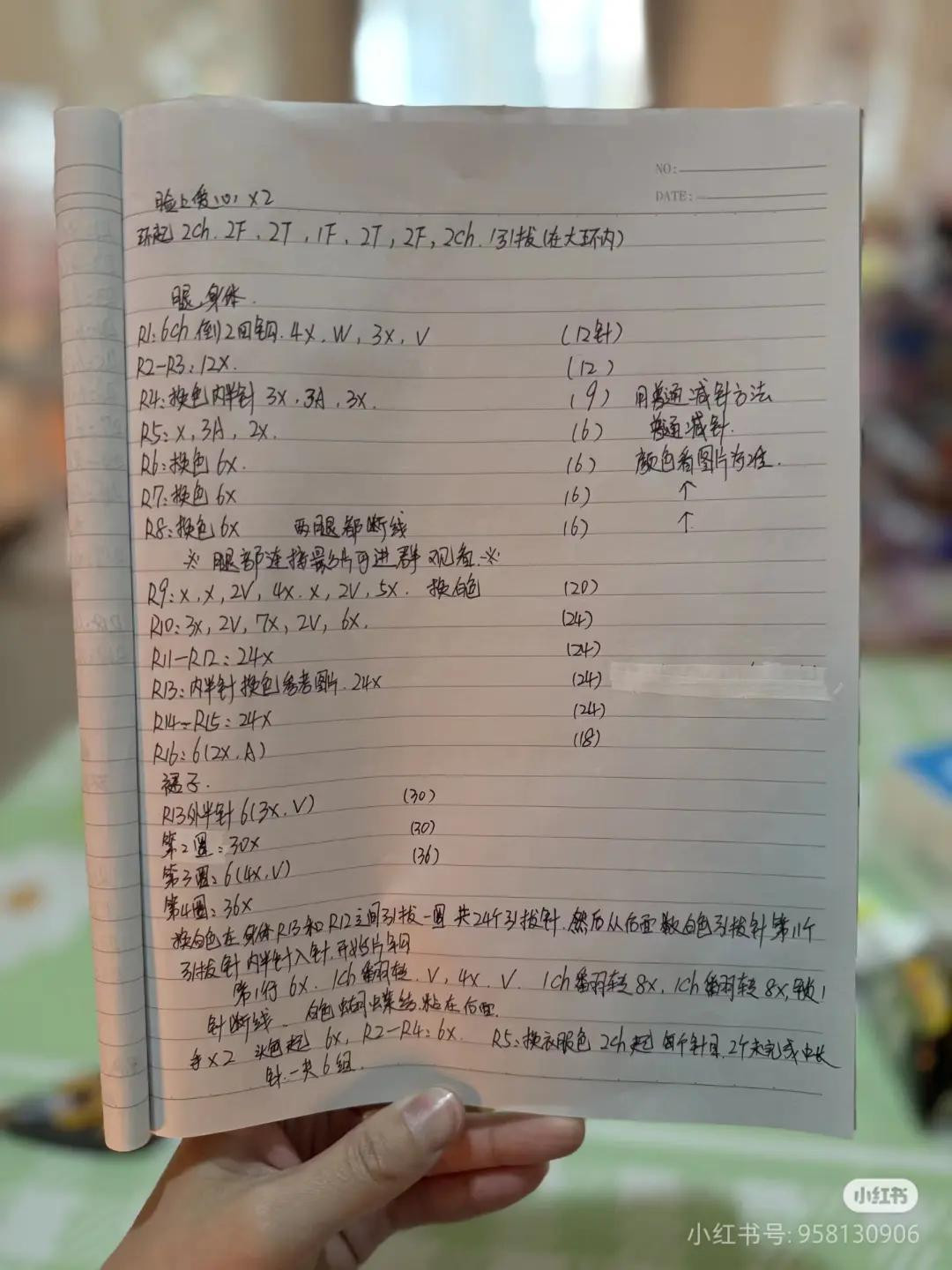 Handwritten Crochet Pattern for Cute Crying and Angry Dolls