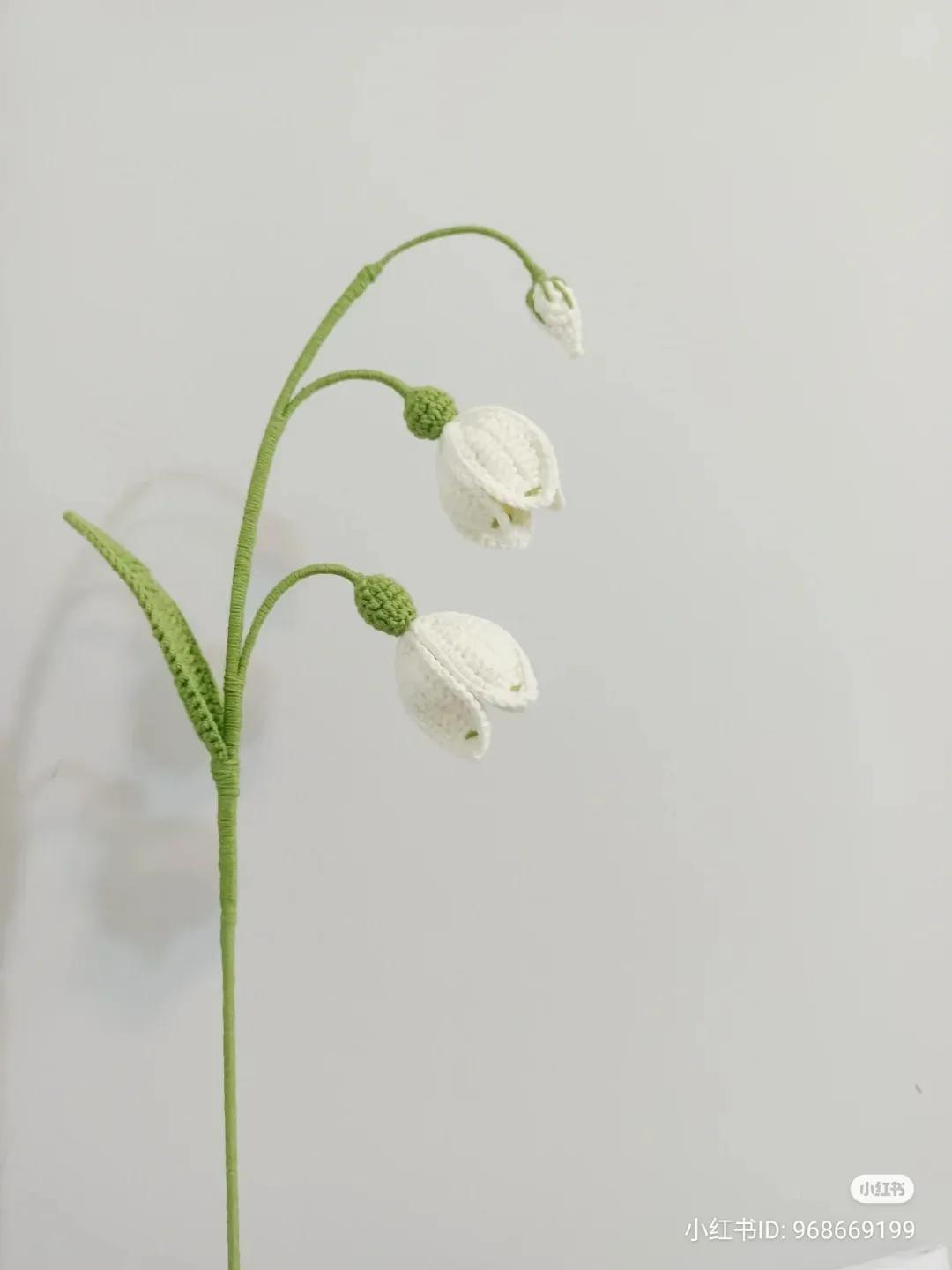 Handwritten Crochet Pattern for Lily of the Valley Flower