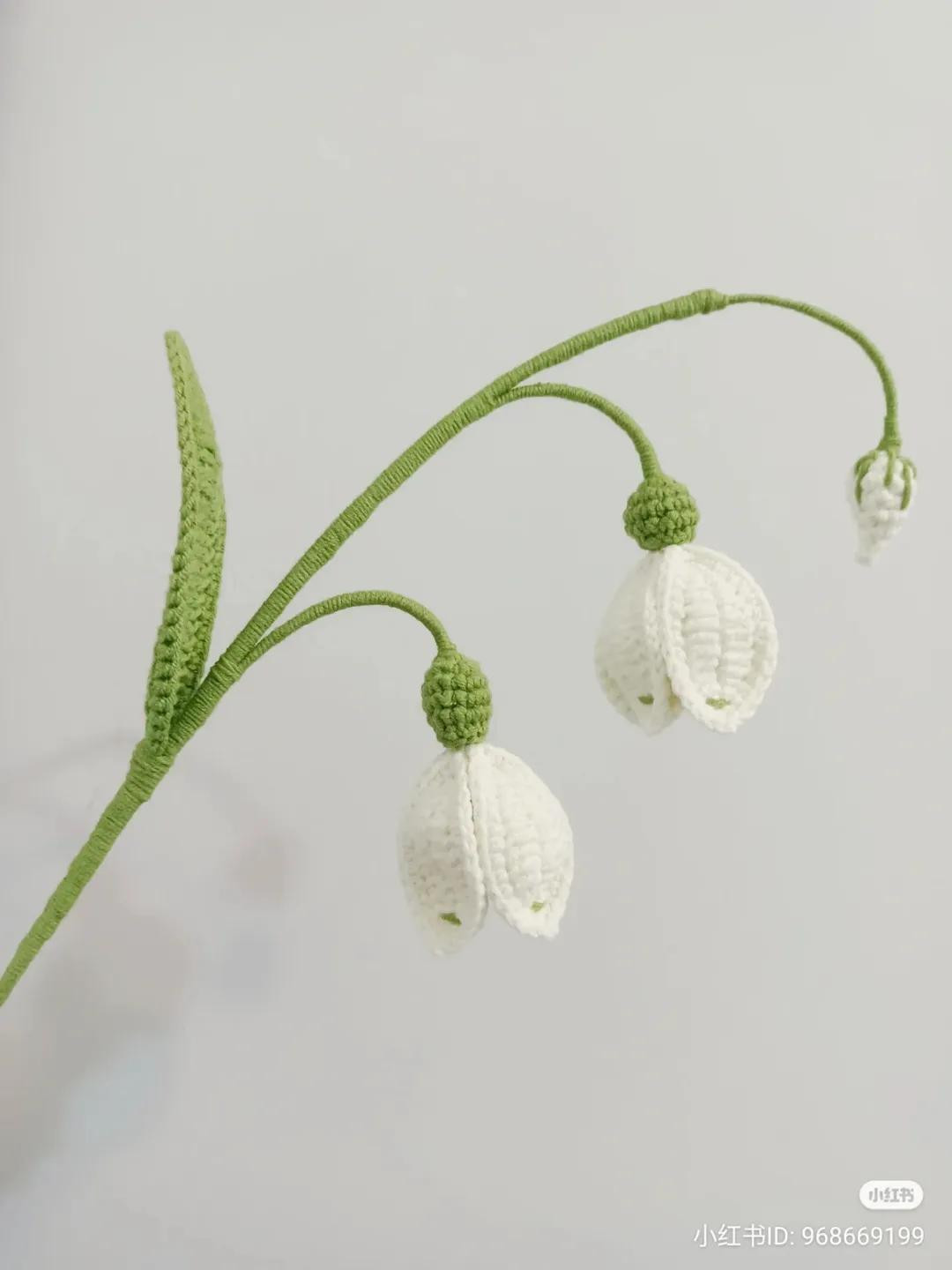 Handwritten Crochet Pattern for Lily of the Valley Flower