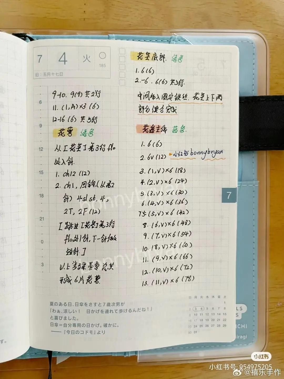 Handwritten Crochet Pattern for Rose Princess and Cat Pot