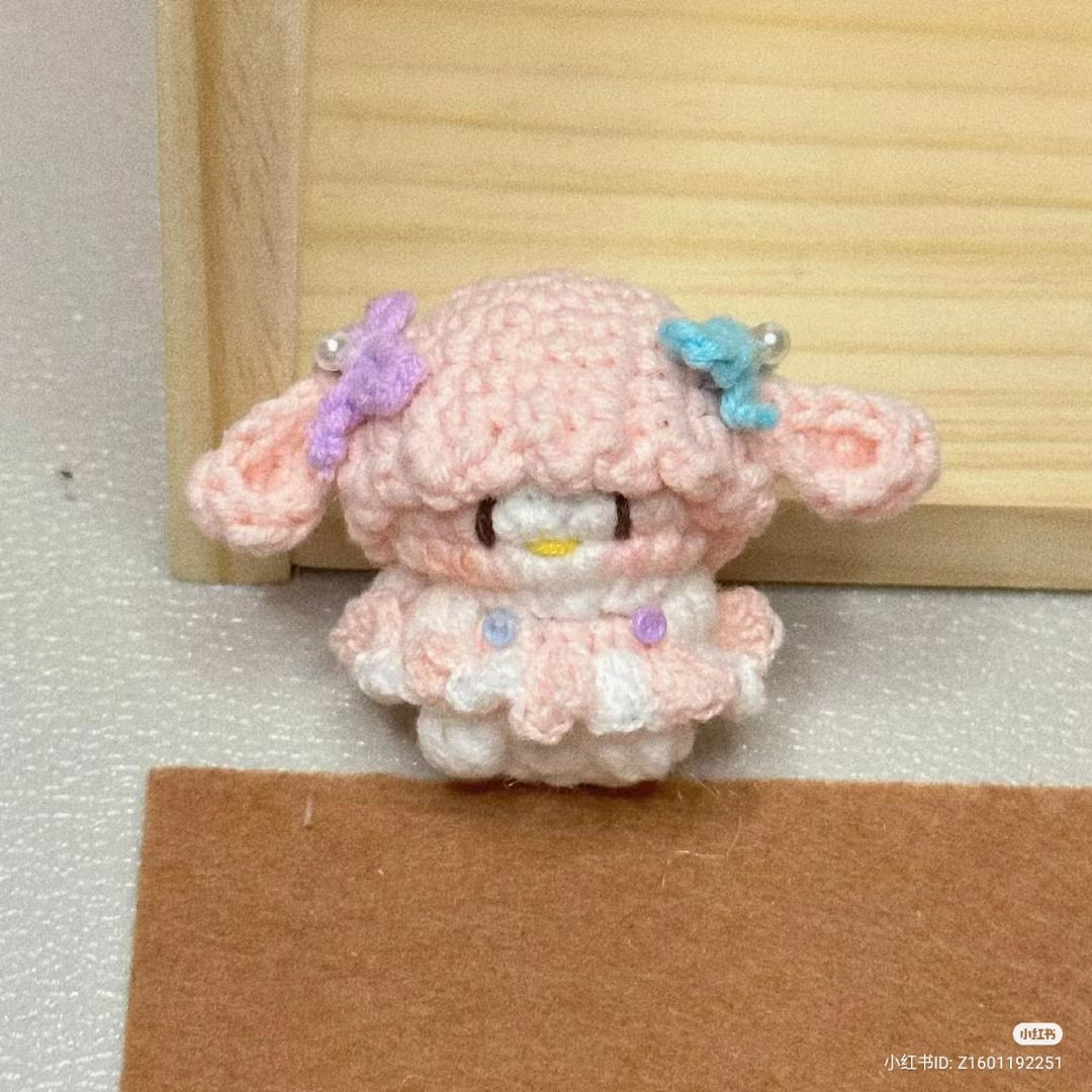 Handwritten Crochet Patterns for My Melody and Kuromi Amigurumi