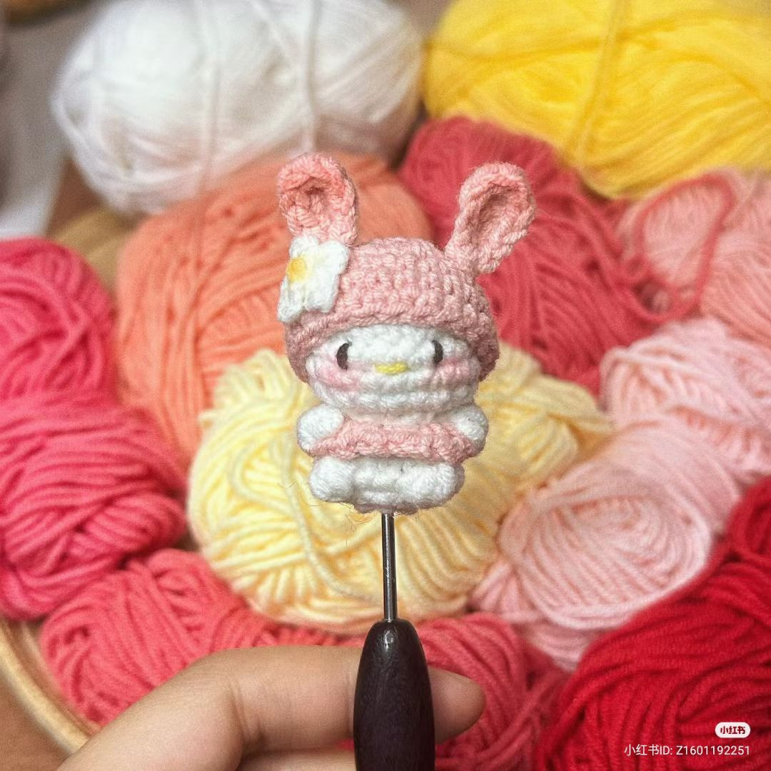 Handwritten Crochet Patterns for My Melody and Kuromi Amigurumi