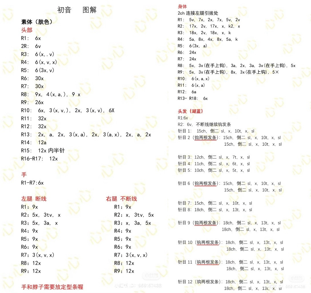 Hatsune Miku Amigurumi Crochet Pattern Tutorial