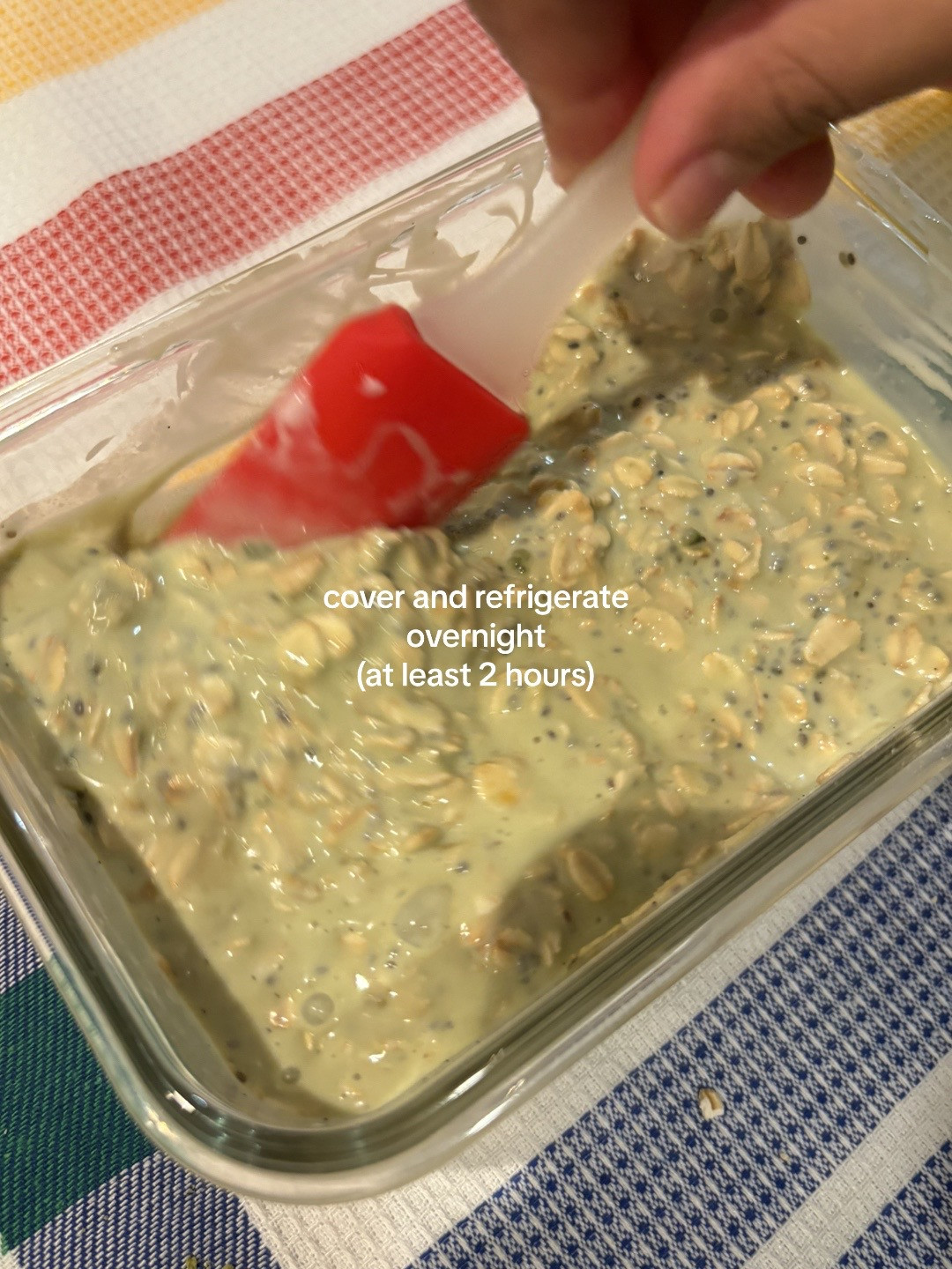 Healthy Matcha Tiramisu Overnight Oats Recipe with Chia Seeds, Yogurt and Goji Berries