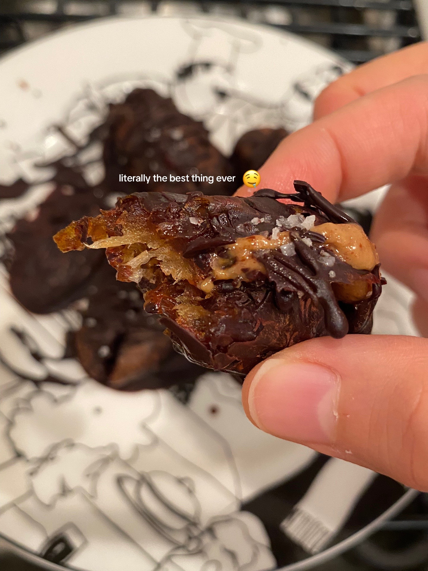 Healthy Ramadan Dessert: Dates Stuffed with Almond Butter and Dark Chocolate