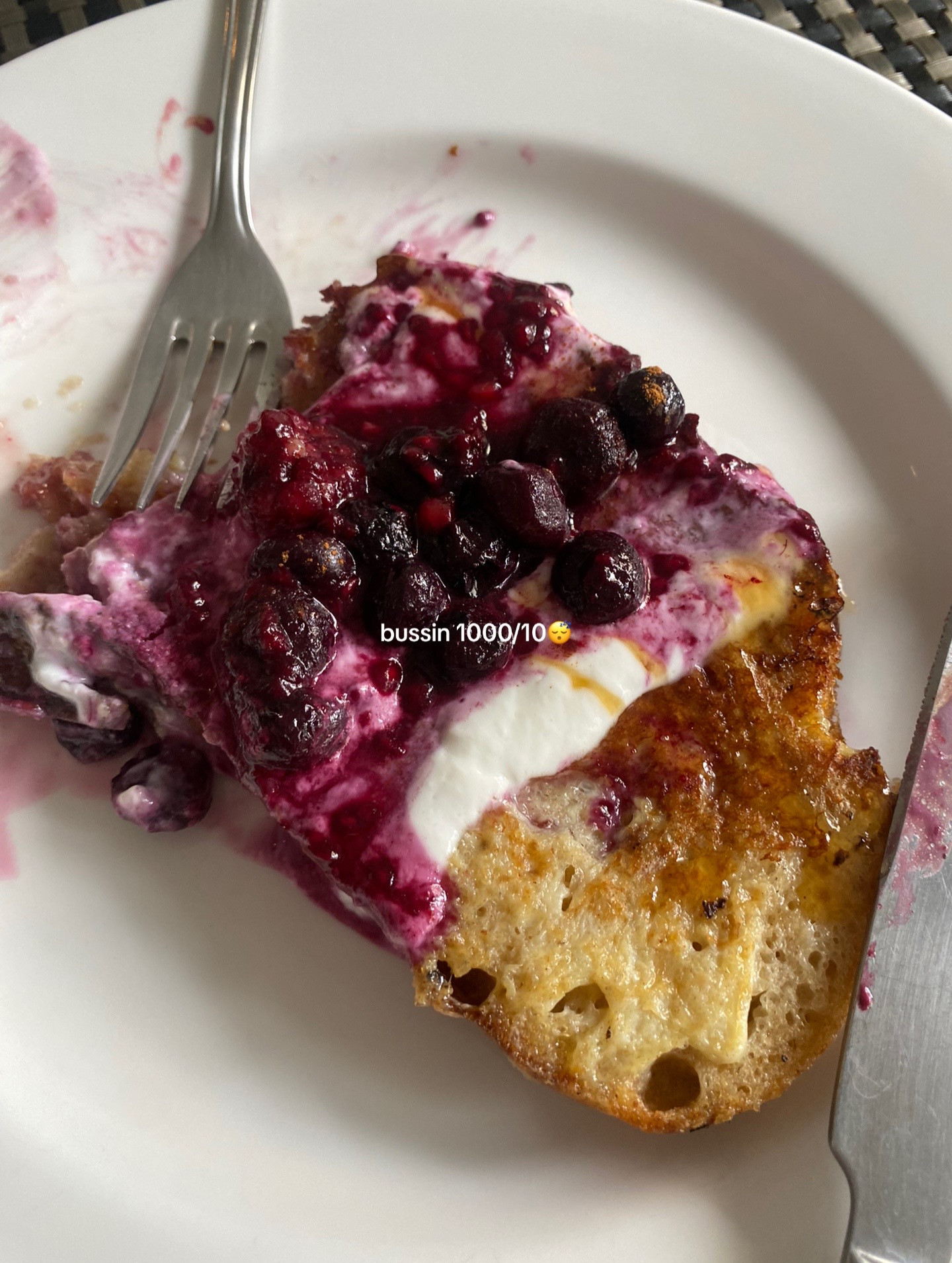 Healthy Sourdough French Toast with Greek Yogurt and Berry Sauce
