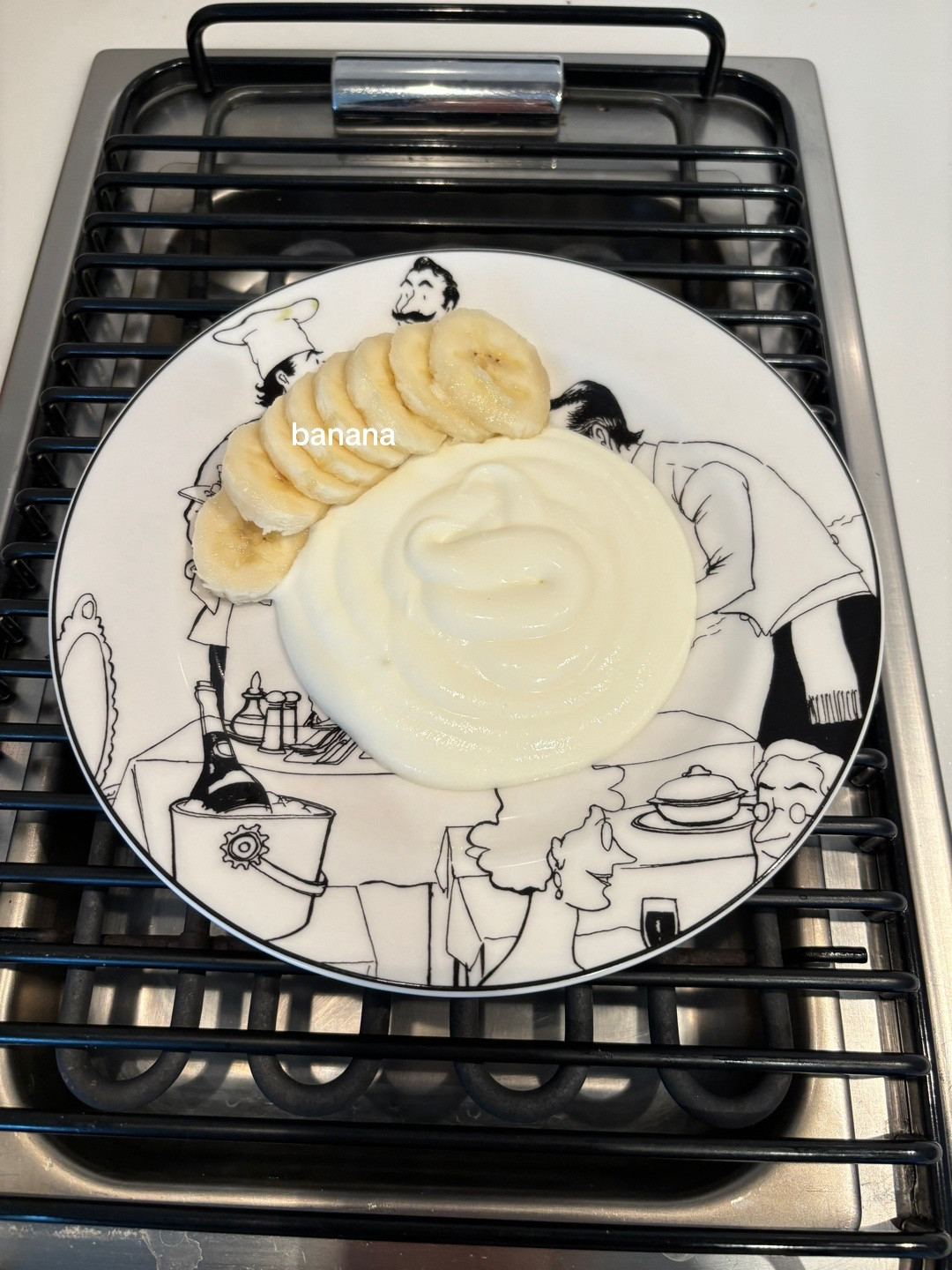 Healthy Yogurt Granola Bowl with Banana, Strawberries, Blueberries and Kiwi