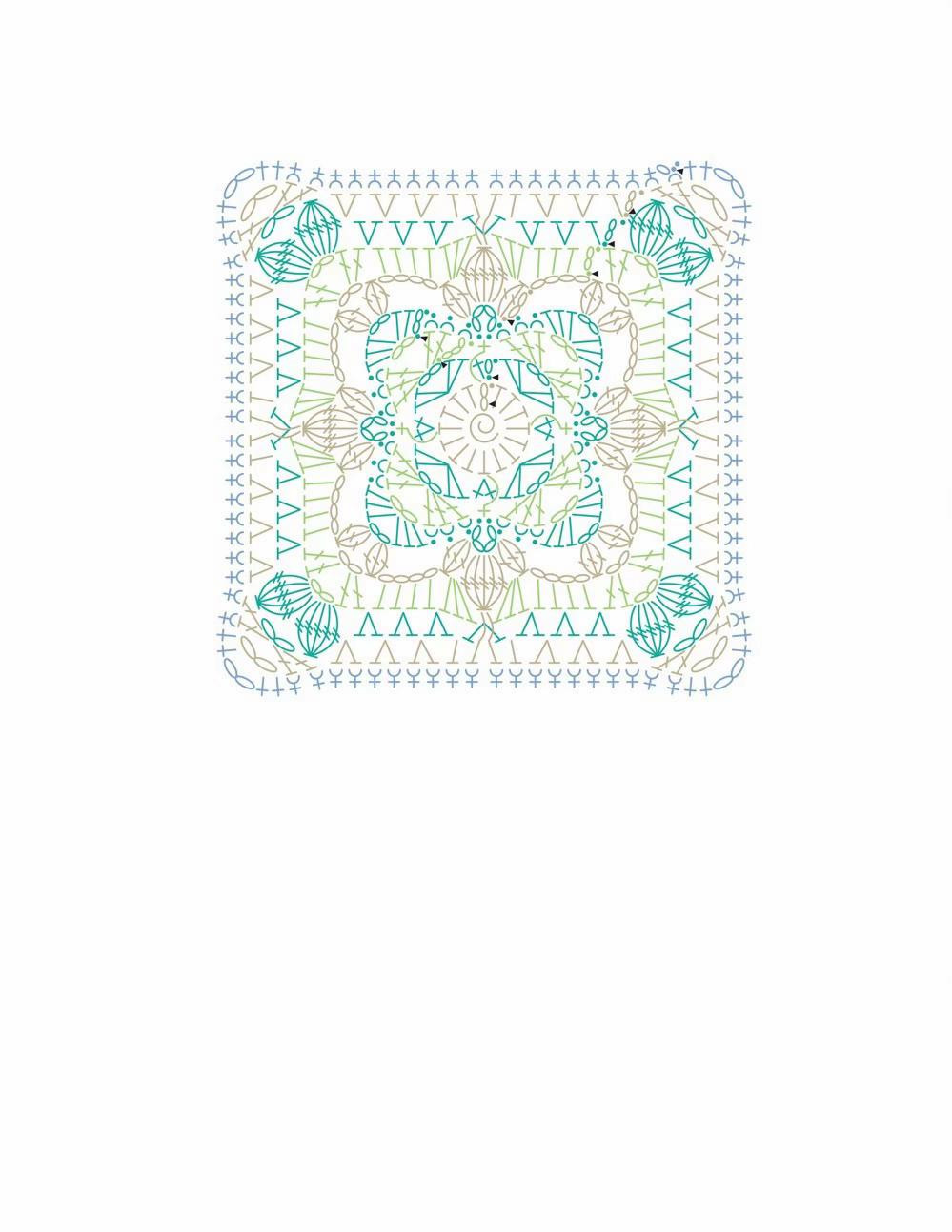 Hestia Granny Square Crochet Pattern and Chart by Hattie Risdale