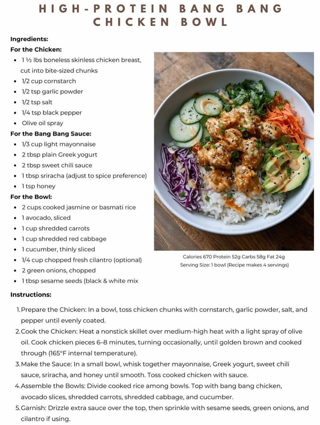 High-Protein Bang Bang Chicken Bowl and Sweet Potato Cottage Cheese Beef Bowl Recipes