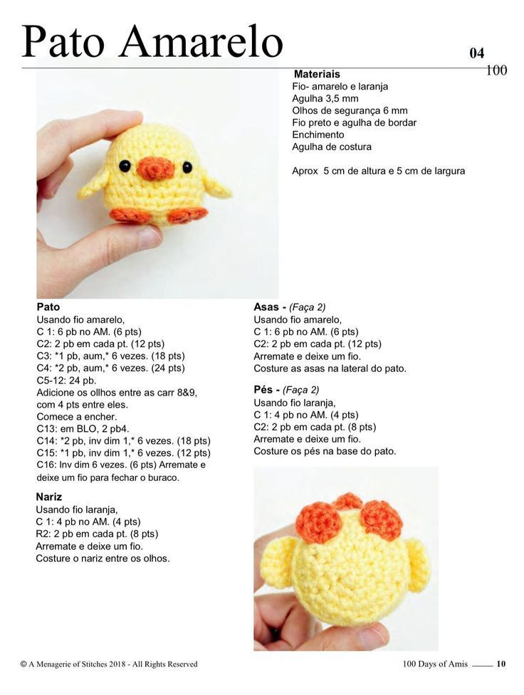 Himpunan Chart Móc Len Búp bê Nhỏ: Tôm Hùm, Ong, Vịt và Sứa