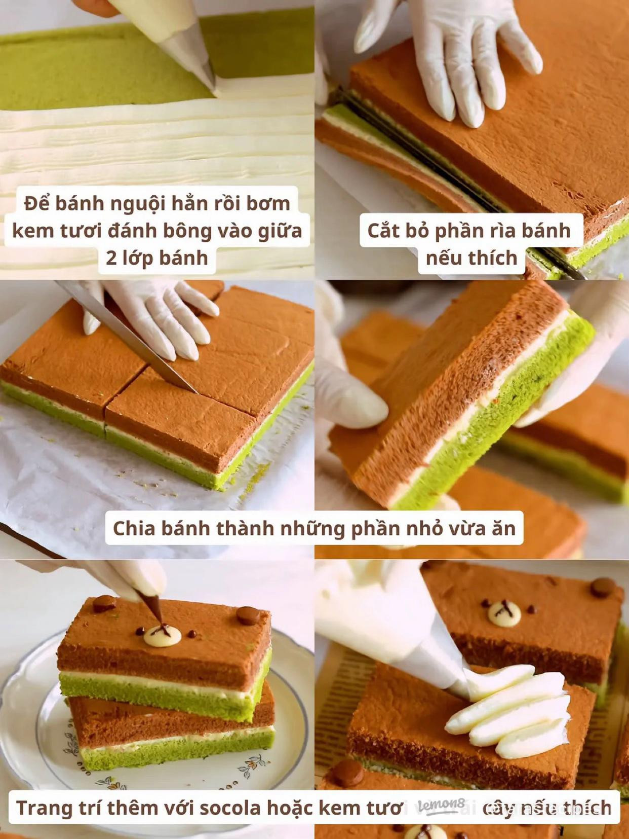 Học cách làm bánh Bông Lan Sandwich kẹp kem tươi siêu mát lạnh, công thức độc quyền