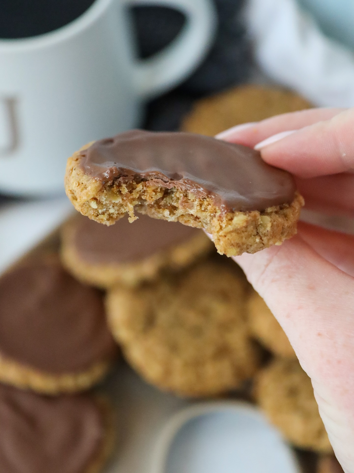 Homemade Chocolate Topped Hobnob Biscuits Recipe
