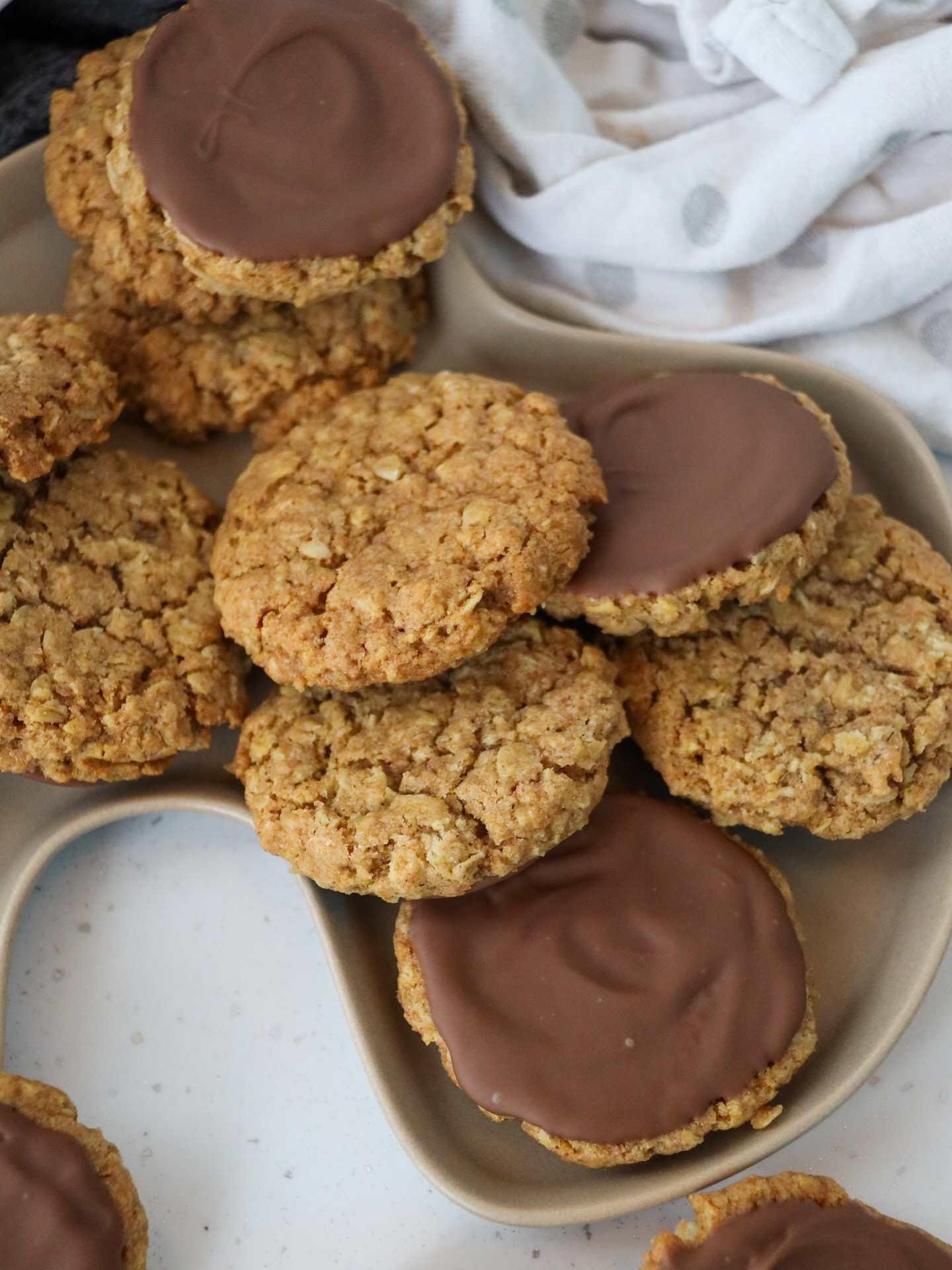 Homemade Chocolate Topped Hobnob Biscuits Recipe