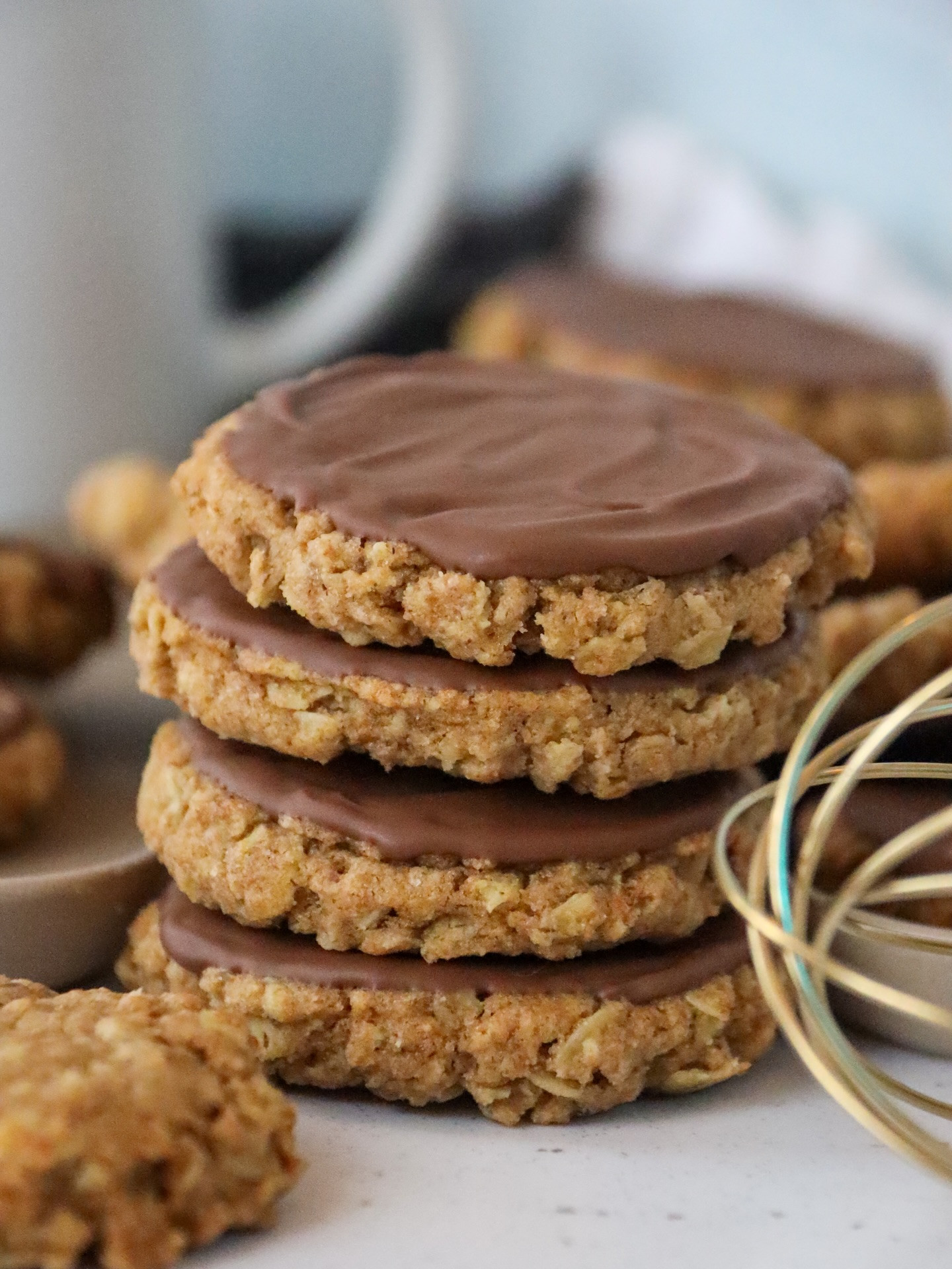 Homemade Chocolate Topped Hobnob Biscuits Recipe