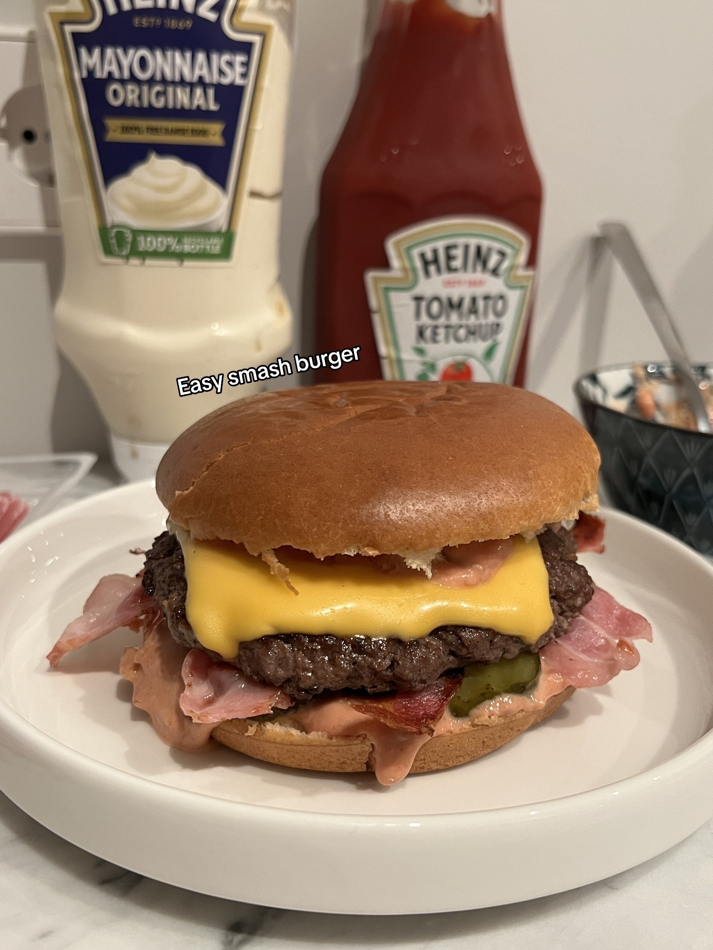 Homemade food recipes collection: sweet and sour chicken, tomato pasta with bacon, creamy tomato soup with grilled cheese, and Korean shrimp over rice