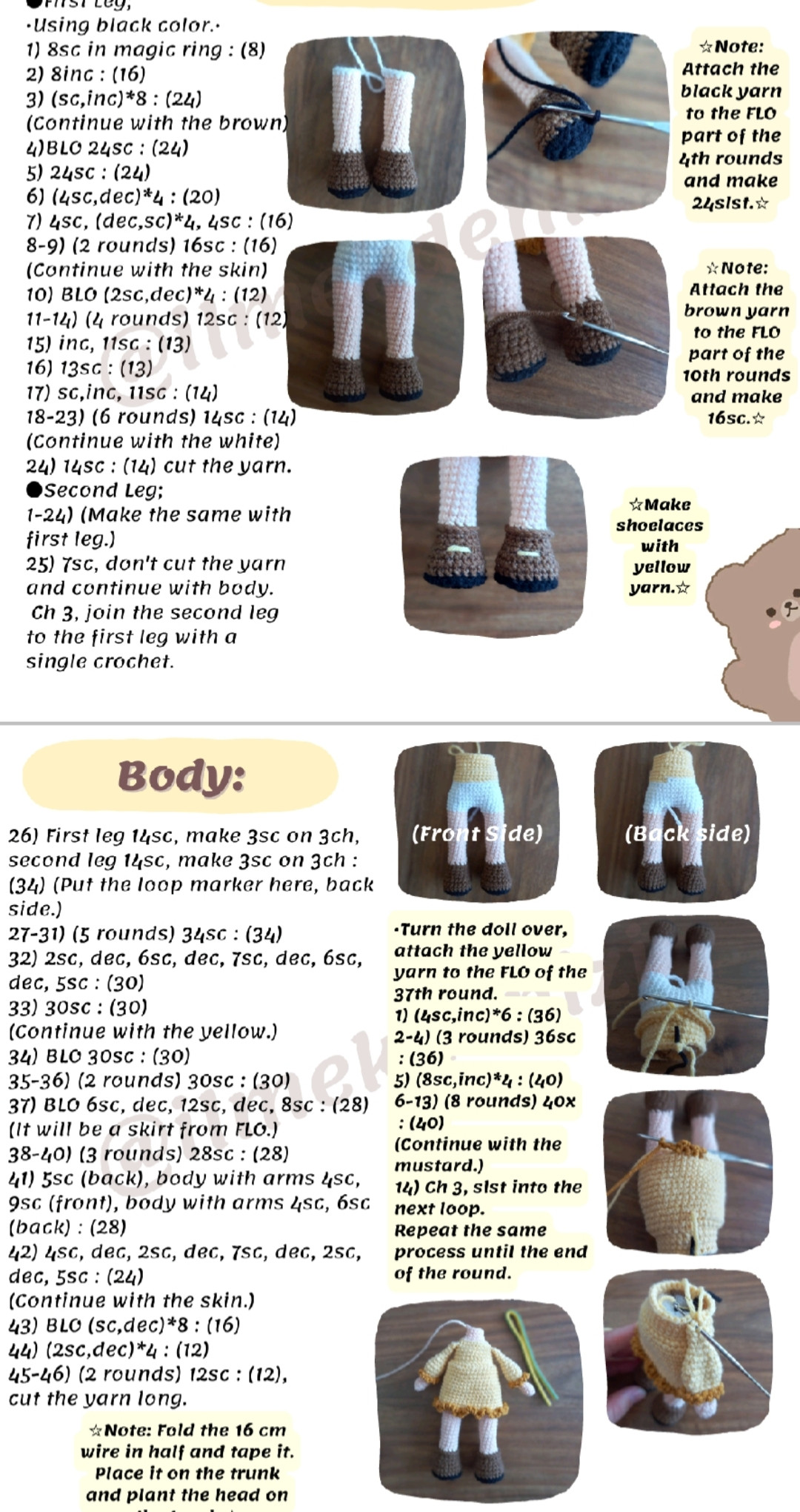 Honey Doll Amigurumi Crochet Pattern