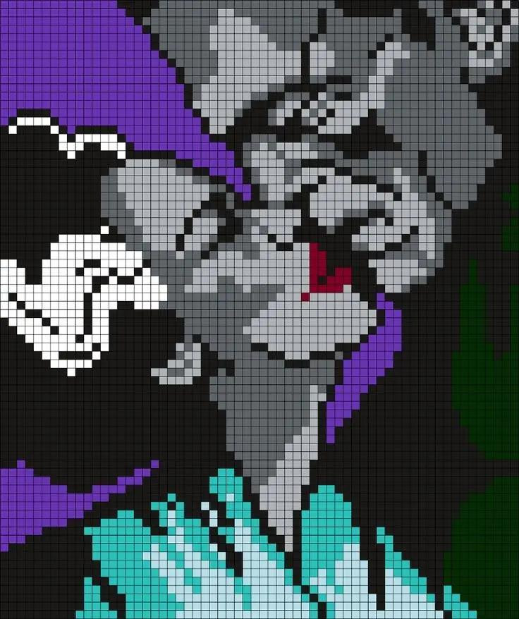 Horror Movie Pixel Charts: Jason, Ghostface, Chucky, Beetlejuice, and The Exorcist for Crochet