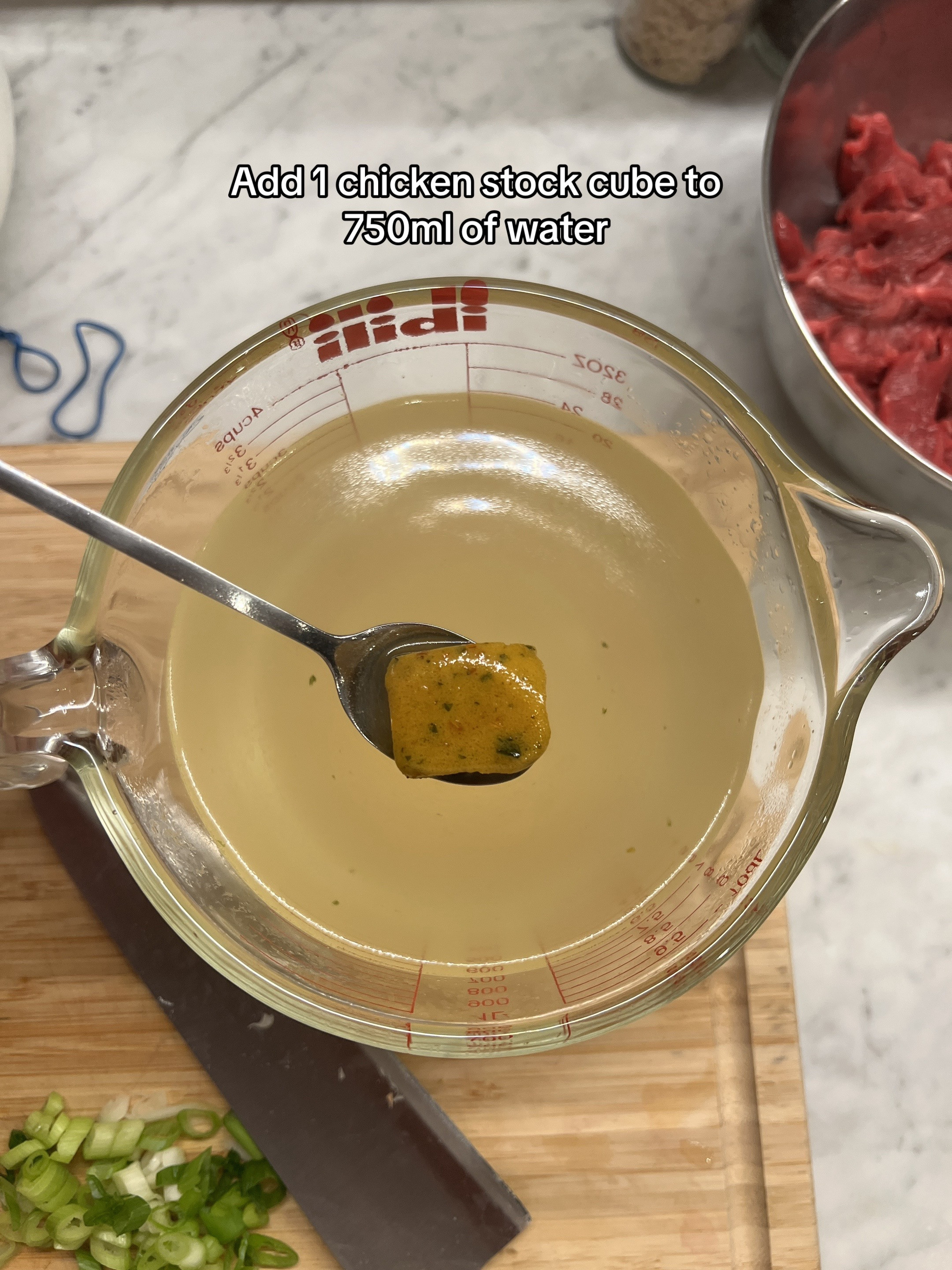 How to make Beef Gyudon with egg, onions and rice