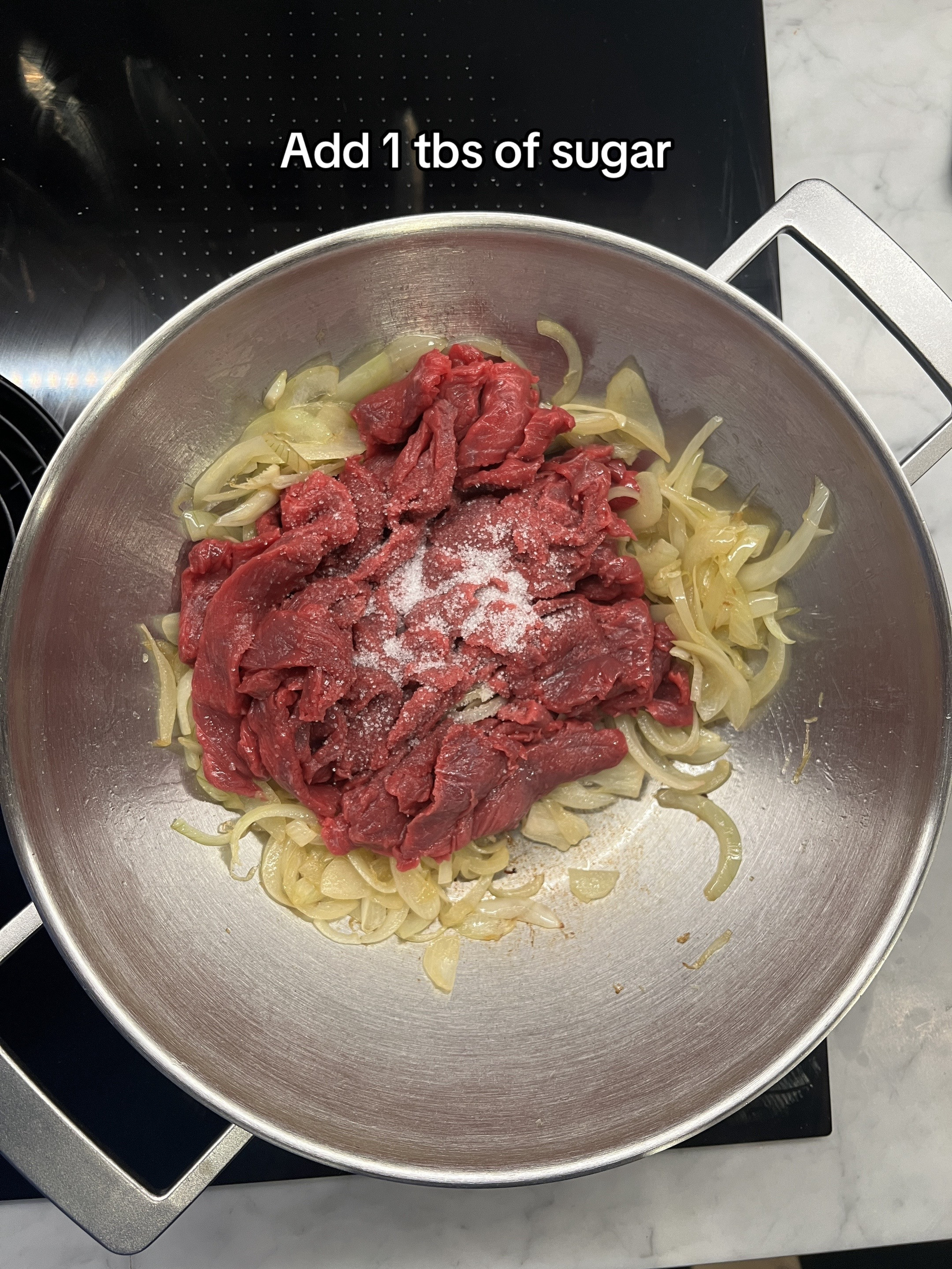 How to make Beef Gyudon with egg, onions and rice