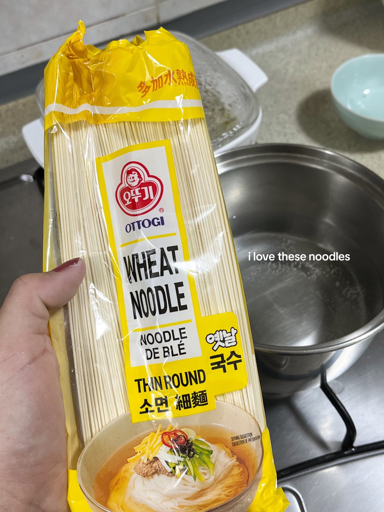 How to make Bibim Guksu: A quick and easy cold noodle dish with sliced cucumbers, soft-boiled eggs, and kimchi