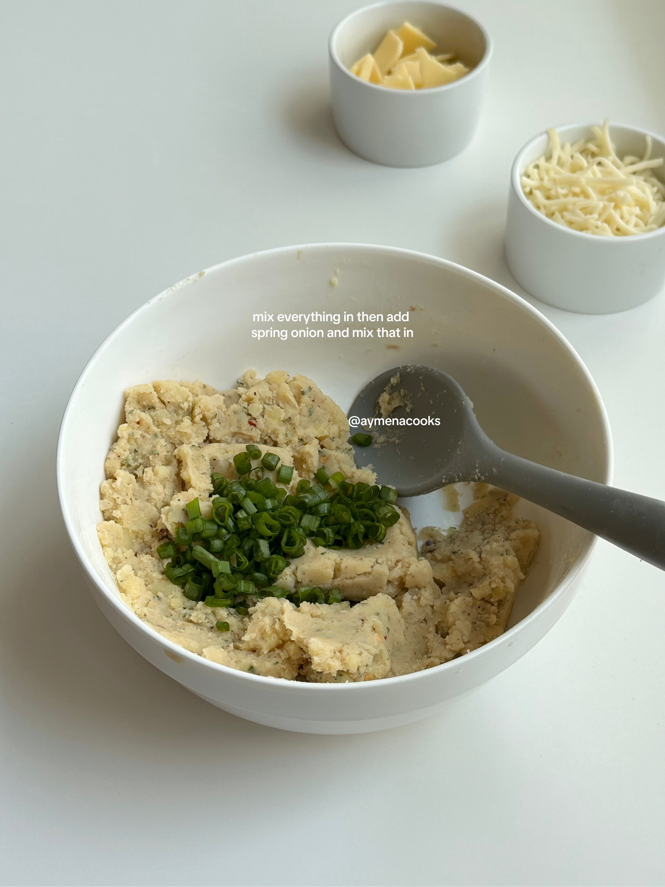 How to make crispy cheese and potato balls recipe with mashed potatoes, spices, spring onions and dipping sauce