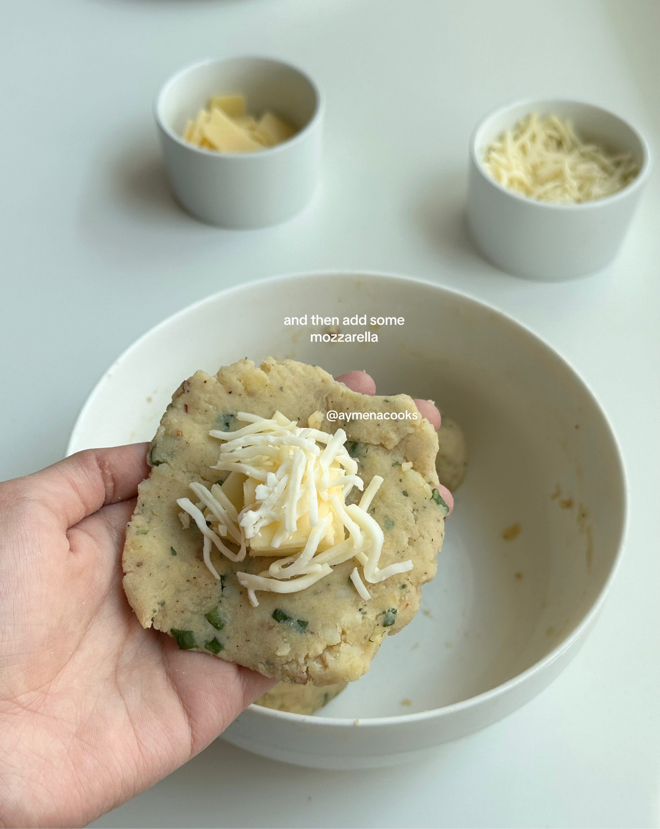 How to make crispy cheese and potato balls recipe with mashed potatoes, spices, spring onions and dipping sauce