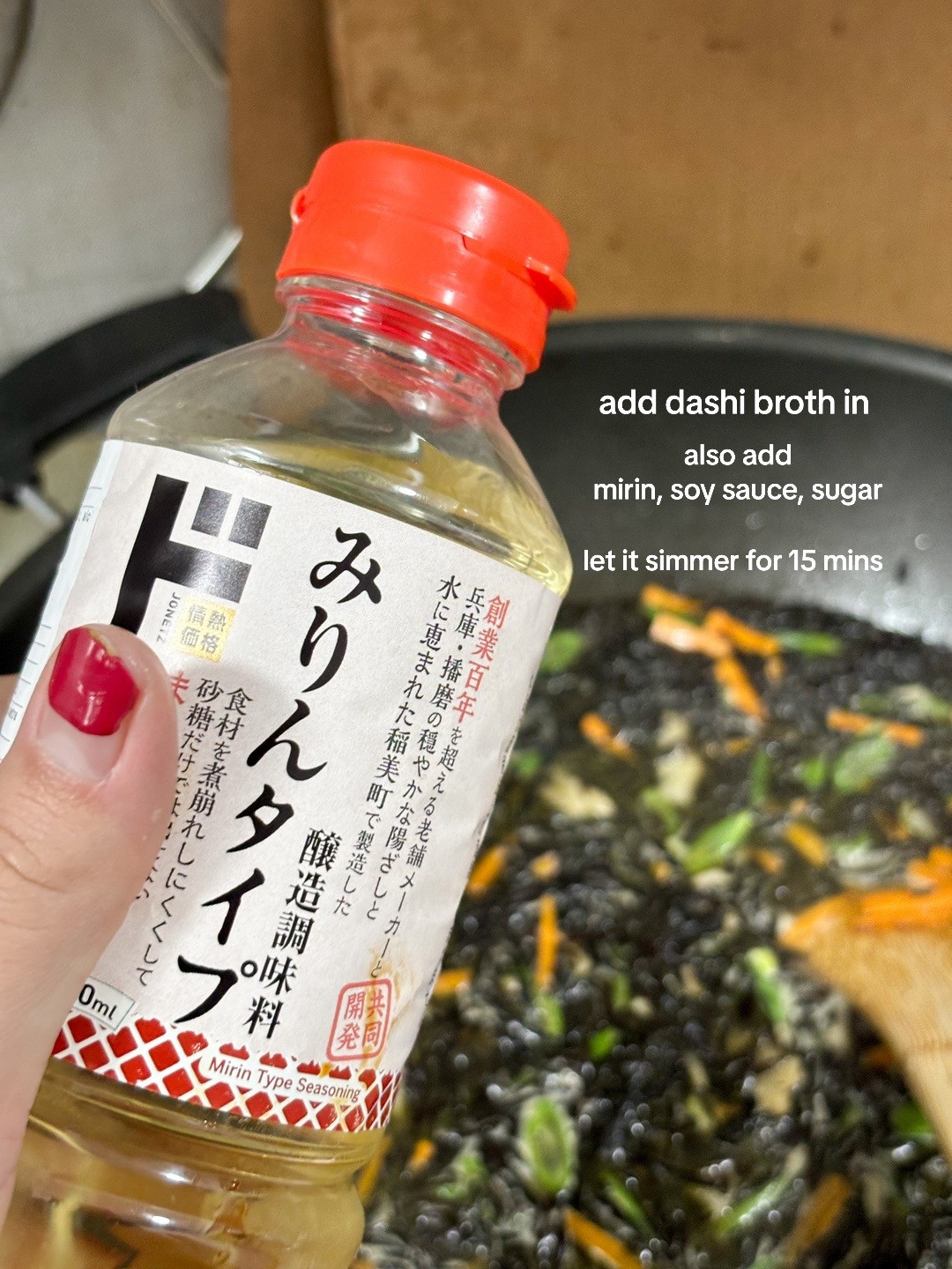 How to make Hijiki Seaweed Salad with homemade dashi broth from anchovies and kombu